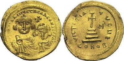 kosuke_dev ビザンツ帝国 ヘラクレイオス 610-641年 ソリダス 金貨