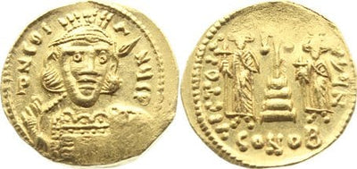kosuke_dev ビザンツ帝国 コンスタンティン4世 668-685年 ソリダス 金貨 極美品