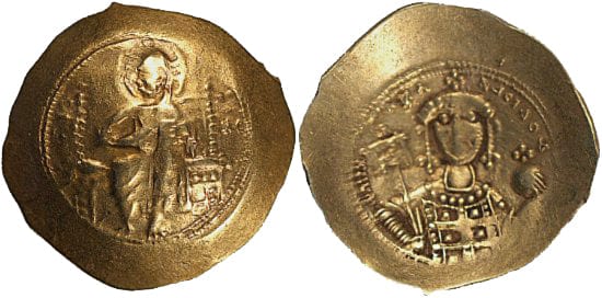 kosuke_dev ビザンツ帝国 コンスタンティノス9世モノマコス ヒスタメノン・ノミスマ金貨 1042-1055年 極美品