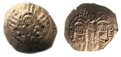 ビザンツ帝国 アンドロニコス2世・3世 ヒュペルピュロン金貨 1325-1334年 美品