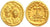 ビザンツ帝国 ヘラクレイオス コンスタンティヌス 613-638年 ソリダス 金貨 極美品