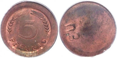kosuke_dev 【PCGS MS64RB】ドイツ サンプル 5ペニヒ硬貨 1949年 レア