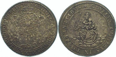 【PCGS AU50】神聖ローマ帝国 バイエルン マクシミリアン１世 ターレル 1625年 極美品
