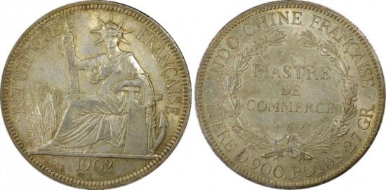 PCGS AU58】フランス ピアストル銀貨 1847年 | アンティークコイン ...