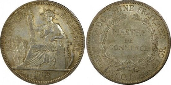 kosuke_dev 【PCGS AU58】フランス ピアストル銀貨 1902年