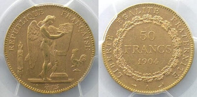 kosuke_dev 【PCGS MS62】フランス 50フラン硬貨 1904年