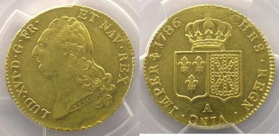 kosuke_dev PCGS ルイ16世 1786年A 2ルイドール 金貨 AU55