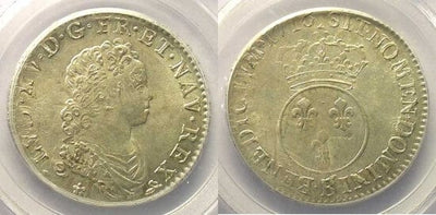 kosuke_dev PCGS ルイ15世 1716年 1/2 エキュ 銀貨 MS63