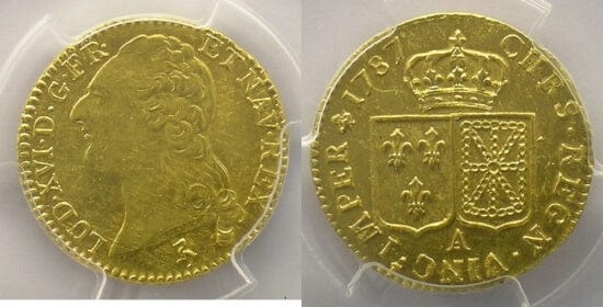 kosuke_dev PCGS ルイ16世 1787年A ルイドール 金貨 MS61