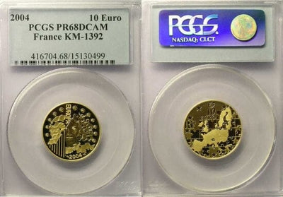 kosuke_dev PCGS フランス 2004年 10ユーロ 金貨 PR68