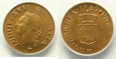 kosuke_dev PCGS ルイ16世 1789年M リヤール 銅貨 MS64