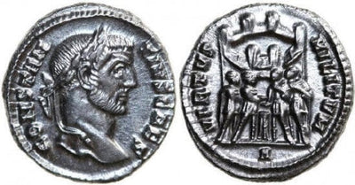 【NGC AU】ローマ帝国 コンスタンティヌス1世 銀貨 293-305年