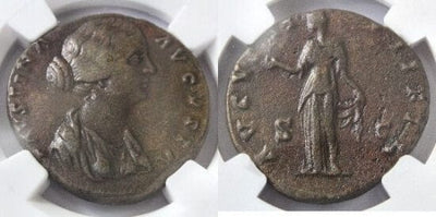 kosuke_dev 【NGC】ローマ帝国 ファウスティナ アウレウス貨 147-176年 極美品