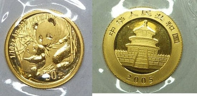 kosuke_dev 中国 パンダ 2005年 50元 金貨 プルーフ