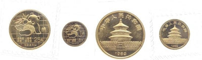 kosuke_dev 中国 パンダ 1989年 5元 25元 金貨セット 未使用