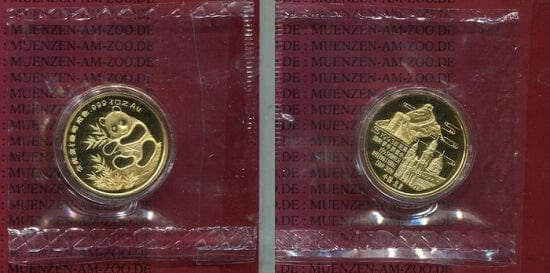 中国 パンダ ミュンヘンコインコンベンション 1993年 金貨 プルーフ