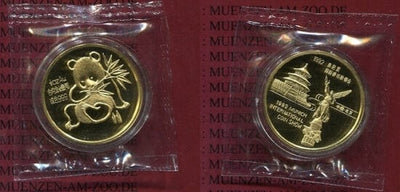 中国 ミュンヘン国際コインショー パンダ 1992年 金貨 プルーフ