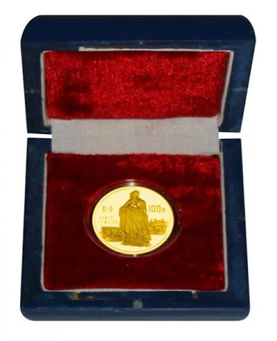 中国 孔子 100元金貨 1985年 プルーフ