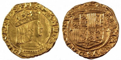 kosuke_dev 神聖ローマ帝国 イタリア ナポリ シチリア島 フェルディナンド2世 ダカット金貨 1504-1516年 未使用