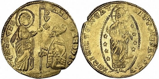 kosuke_dev 神聖ローマ帝国 イタリア ヴェネチア アンドレア・ダナドロ ダカット金貨 1343-1354年 極美品