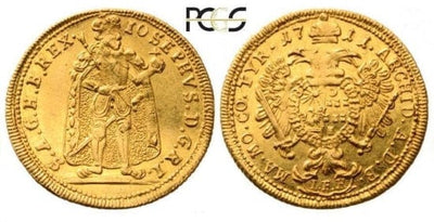 【PCGS MS61】ローマ ダカット金貨 1711年