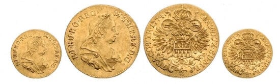 神聖ローマ帝国 ダカット金貨 1776年 極美品