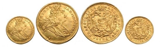 kosuke_dev 神聖ローマ帝国 ダカット金貨 1724年 美品