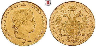kosuke_dev オーストリア フェルディナンド1世 ダカット金貨 1841年 極美品