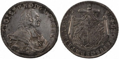 kosuke_dev オーストリア ジギスモント3世 1762年 ターレル 銀貨 未使用