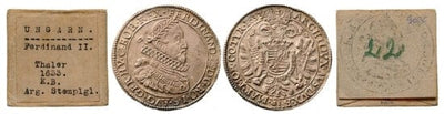 kosuke_dev 神聖ローマ帝国 ハンガリー フェルディナンド3世 1633年-KB ターレル 銀貨 未使用-極美品
