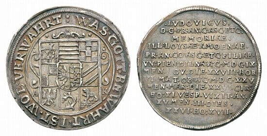 kosuke_dev ザクセンアンハルト アイスレーベン 1625年 1/4ターレル 銀貨 極美品