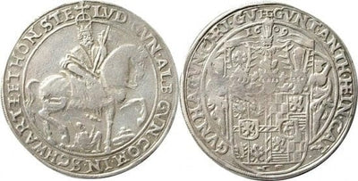 kosuke_dev シュヴァルツブルク ルードルシュタット 1609年 1ターレル 銀貨 美品