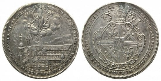 kosuke_dev 神聖ローマ帝国 ヘルムシュテット 1719-1728年 1724年 ターレル 銀貨 美品