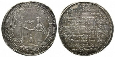 kosuke_dev ザクセン=ゴータ=アルテンブルク エルンスト1世 1669年 ターレル 銀貨 極美品