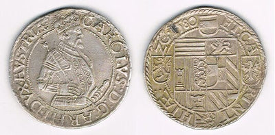 RDR クラーゲンフルト カール 1580年 ターレル 銀貨 極美品-美品