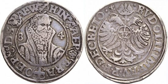 kosuke_dev ザクセン=ラウエンブルク ハインリヒ3世 1584年 ターレル 銀貨 美品