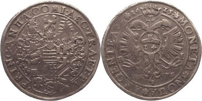 kosuke_dev アンハルト公国 クリスト1世 アウグスト ルートヴィヒ 1625年 ターレル 銀貨 美品