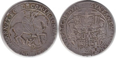 kosuke_dev シュヴァルツブルク=ゾンダースハウゼン ギュンター42世 アントンハインリヒ 1623年 ターレル 銀貨 美品