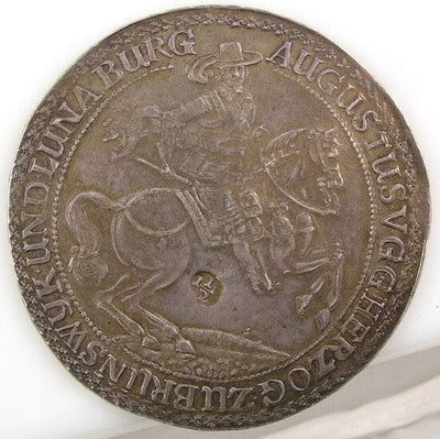 kosuke_dev ブラウンシュヴァイク ヴォルフェンビュッテル アウグスト 1664年 1 1/2ターレル 銀貨 極美品
