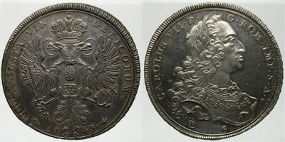 kosuke_dev アウグスブルク シュタット カール7世 1743年 ターレル 銀貨 未使用
