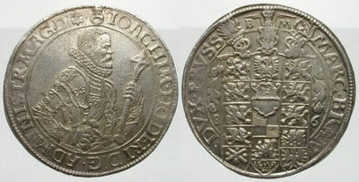 kosuke_dev マクデブルク ブランデンブルク 大司教ヨアヒムフレデリック 1586年 ターレル 銀貨 極美品