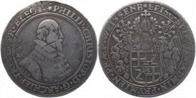 kosuke_dev トリーア大司教 フィリップ・クリストフ 1624年 ターレル 銀貨 美品