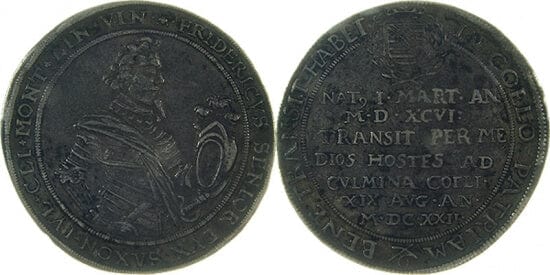 kosuke_dev ザクセン・ザール 1622年 ターレル 銀貨 美品