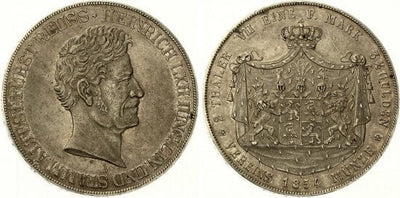 kosuke_dev ロイス ハインリヒ22世 1854年 ダブルターレル 銀貨 極美品