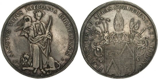 kosuke_dev ブラウンシュヴァイク フィレンツェ・フォン/デア・ヴェルデ 1709年 ターレル 銀貨 極美品