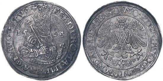 kosuke_dev オストフリースラント クリストフ ヨハン・フォンリートベルク 1564年 ターレル 銀貨 極美品