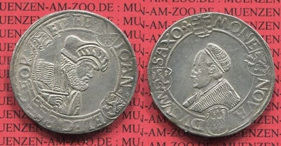 kosuke_dev ザクセン ゲオルグ 1525-1530年 ターレル 銀貨 極美品