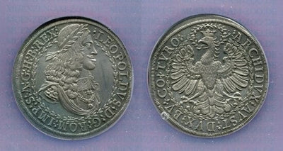 kosuke_dev NGC オーストリア ハプスブルク レオポルド 1588年 2ターレル 銀貨 AU55