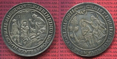 kosuke_dev ハンブルク ヨルダンコインショー キリスト 1635/1668年 Schautaler ターレル 銀貨 極美品