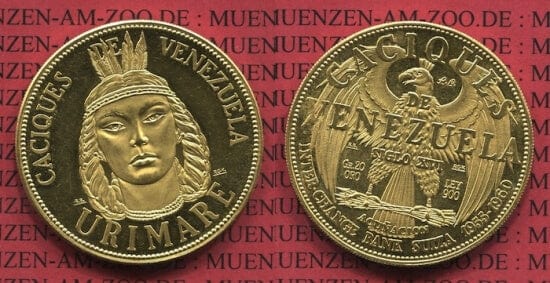 kosuke_dev ベネズエラ インディアン 1955-1960年 金貨 未使用
